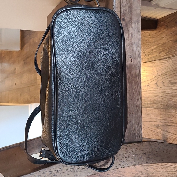 Michael Kors Black Leather Backpack/Purse - Picture 8 of 16